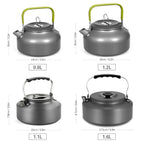 Portable Outdoor Water Kettle Water Pot Teapot Coffee Pot Indoor Aluminum Alloy Tea Kettle Outdoor Camping Hiking Picnic Pot