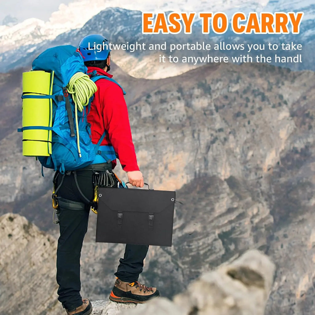 SinKeu Foldable Solar Panel 100W/60W/40W Portable Waterproof Solar Charger with USB DC Output for Power Station Solar Generator