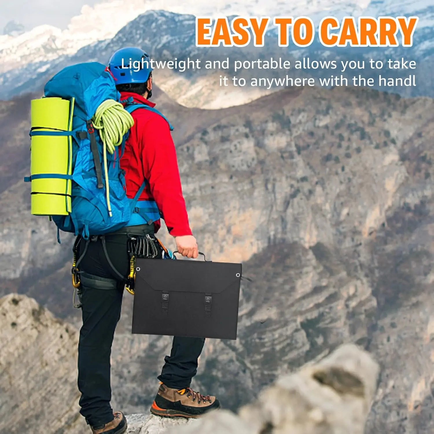 SinKeu Foldable Solar Panel 100W/60W/40W Portable Waterproof Solar Charger with USB DC Output for Power Station Solar Generator