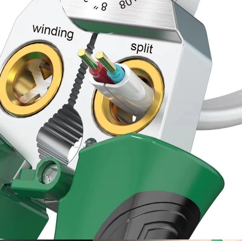 LAOA Electrician's pliers, multi-function wire stripper, 8-in-1 stainless steel needle-nose pliers with electrical measurement