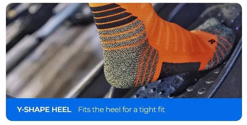 Deodorant Nano Copper Sports Socks for Men Antibacterial Basketball Climbing Sock Summer Compression MTB Cycling Bicycle Running