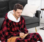 Men's and women's extra long winter hoodies, greedy blankets, pajamas with sleeves, sportswear