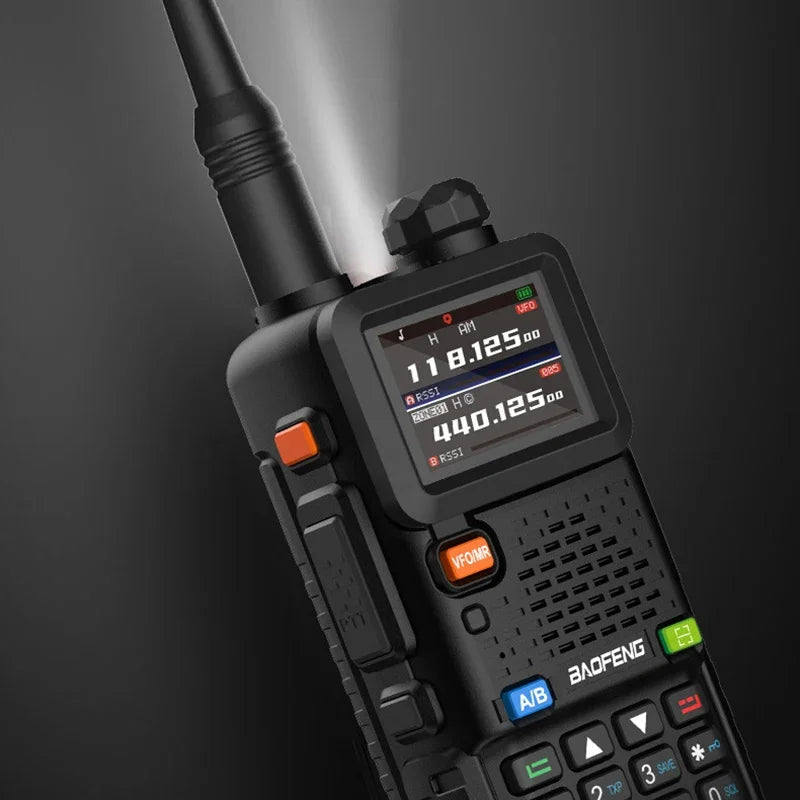 BAOFENG UV-5RH Walkie Talkie 10W Dual Band 999CH 2500mAh Enlarger Battery Can TYPE-C Charge UV-5R Upgraded Version BF-UV5RH