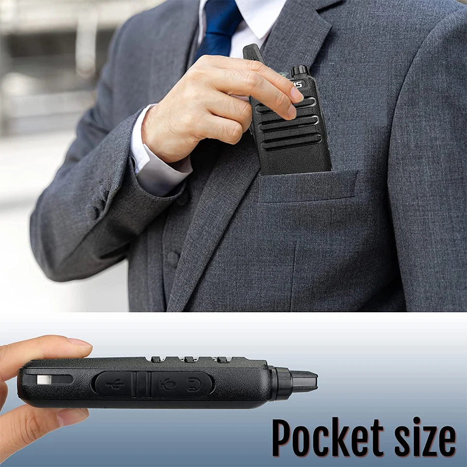 RETEVIS RT622 Walkie Talkie Mini 2 pcs PMR 446 Portable Two-way Radio ht PTT Walkie-talkies Communication Radio for Restaurant