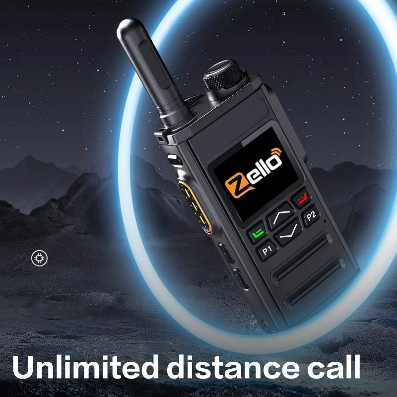 Zello 4G LTE&WiFi POC walkie Talkie - Bluetooth Connection, Long Battery Life, Fast Charging, Essential for Professional Outdoor