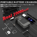 Car Jump Starter with Air Pump 3000A Peak Starter Box 150PSI Digital Tire Inflator Car Battery Jump Starter With Air Compressor