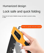 Japanese TOOL Folding Hand Saw Compact Design Hand Saw for Trees for Camping Pruning Saw with Hard Teeth Hacksaw Garden Pruning