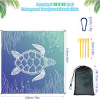 Beach Mat Outdoor Picnic Sandproof Waterproof Soft Comfortable Material Light Weight Portable for Beach Outdoor Travel Camping