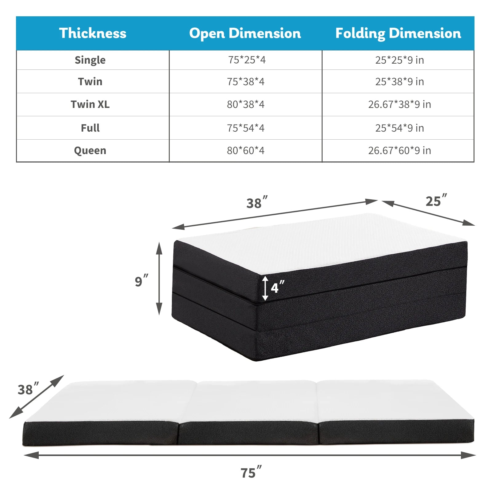 JHK Three Fold Portable Floor