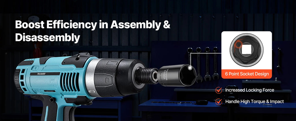 VEVOR 1/4, 3/8 & 1/2 Inch Drive Impact Socket Set, 210-Piece Full Metric/Standard with Extensions & Universal Joint, 3 Cases