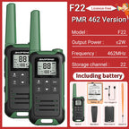 2pcs Baofeng F22 Kids Walkie Talkie Rechargeable Type-C Ham Radio Electronic Toys Birthday Gift Children