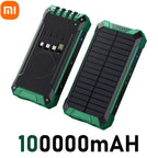 XIAOMI Solar Power Bank Wireless 200000mAh Large Capacity Fast Charging External Battery Outdoor Survival Emergency Equipment
