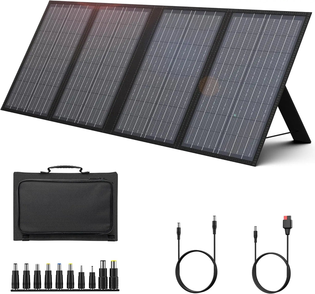 SinKeu Foldable Solar Panel 100W/60W/40W Portable Waterproof Solar Charger with USB DC Output for Power Station Solar Generator