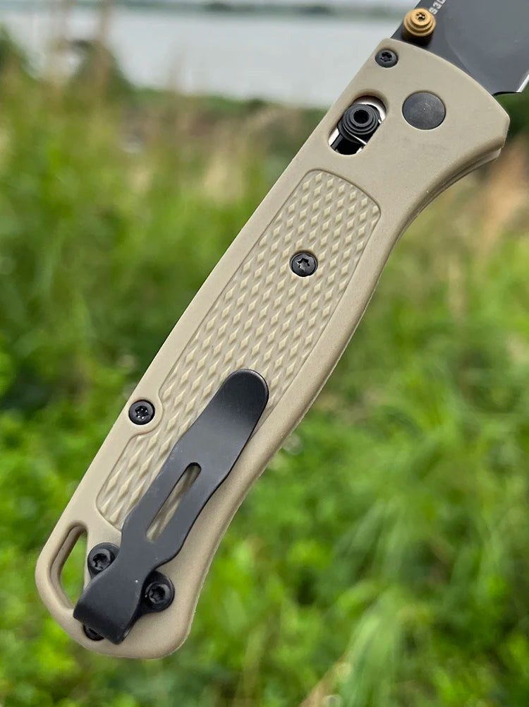 BM Bugout 535 EDC Knife Ranger Green Grivory Handle knife CPM-S30V Stainless Steel folding knife hiking tactical pocket knife