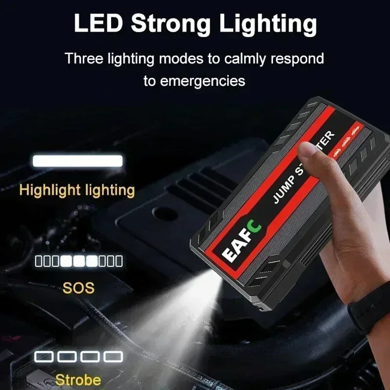 Hot 2000A/1200A Portable Car Jump Starter Power Bank Car Booster Charger 12V Starting Device Petrol Diesel Car Emergency Booster