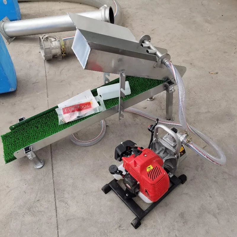 High-efficiency recovery sluice box for efficient gold panning, mining and exploration Compact and portable