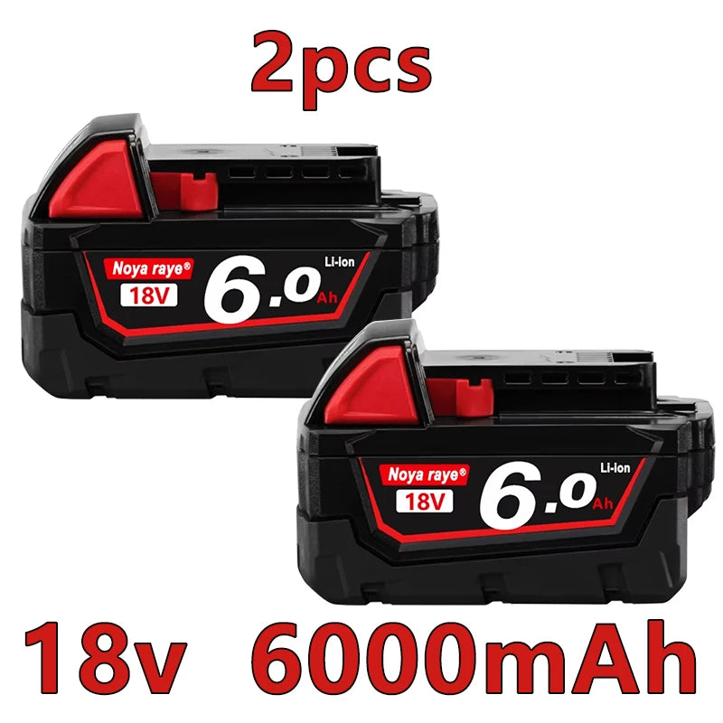 For Milwaukee 18V/ 3Ah 5Ah 6Ah 18650 Lithium Replacement Battery For Milwaukee 48-11-1860 48-11-1850 48-11-1840 Tool Battery