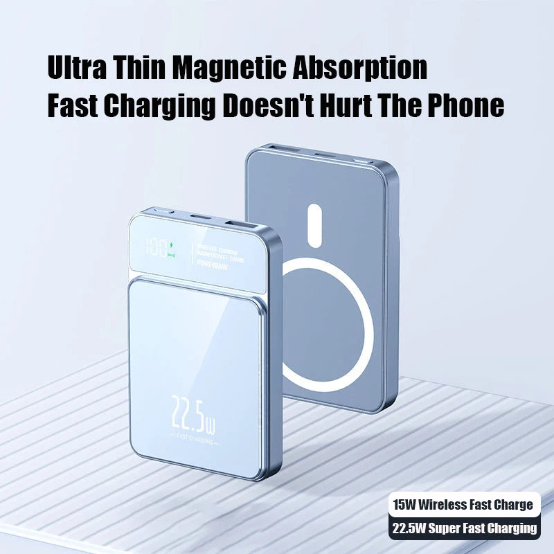 100000mAh Xiaomi Portable Magnetic Wireless Charging Mobile Power Support 22.5W Two-Way Fast Charging
