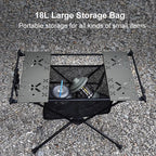 WESTTUNE Folding Camping Table Aluminum Lightweight Portable Table with Storage Mesh Bag for Outdoor Backyard Picnic BBQ Hiking