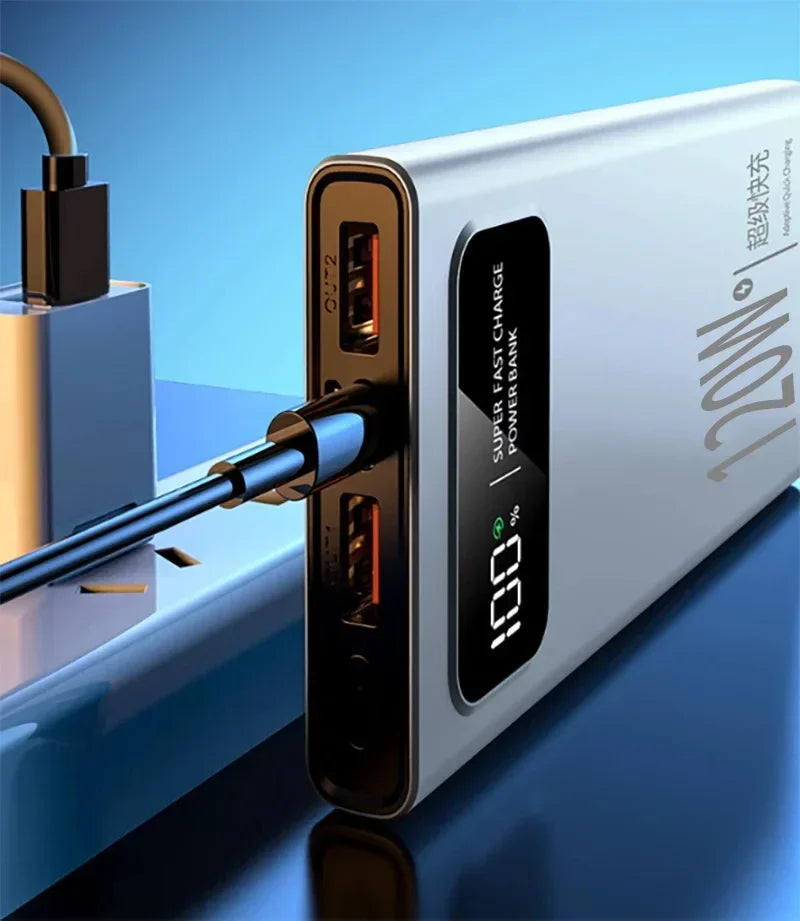 VIVO 120W Power Bank Super Fast Charging 200000mAh Large Capacity Portable External Battery For Mobile Power Bank For IPhone