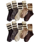 5 /10 Pairs Lot Socks for Women Ruffle Middle Tube Ankle Short Breathable Black White Set Spring Autumn