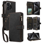 PU Leather Phone Case for IPhone 17Air  17 Pro Max 16 Pro Max 16e 15 14 13 12 11 Pro Max Plus  Flip Wallet Style Phone Cover