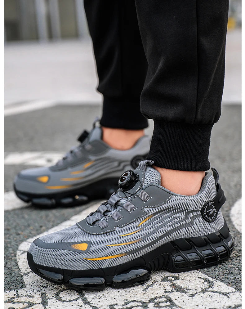 Breathable lace-free soft sole comfortable anti-smash anti-puncture labour insurance shoes