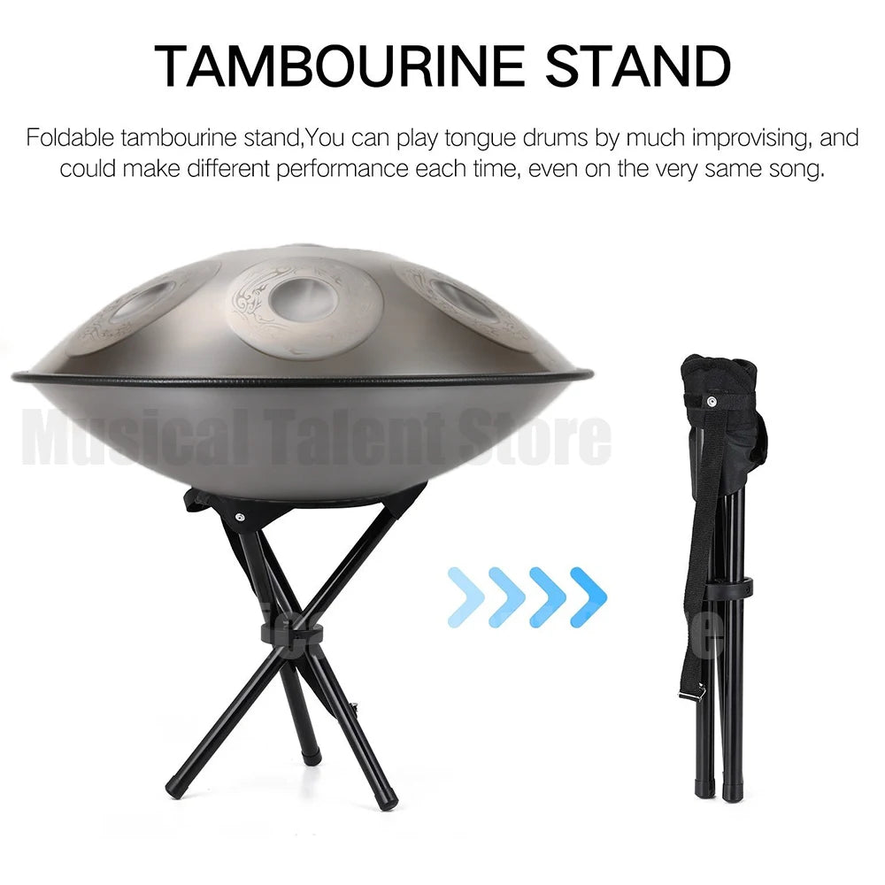 Handpan Drum 9/10/12 Notes D Minor 22 Inch Tambor Yoga Meditation Instrument Steel Tongue Drum Beginner Gift Music Drum Kurd