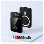 100000mAh Xiaomi Portable Magnetic Wireless Charging Mobile Power Support 22.5W Two-Way Fast Charging