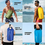 Idrybag Dry Bag Waterproof Bag for Women Men 2/5/10/15/20L Swimming Rafting Kayaking River Trekking Waterproof Dry Bag Backpack