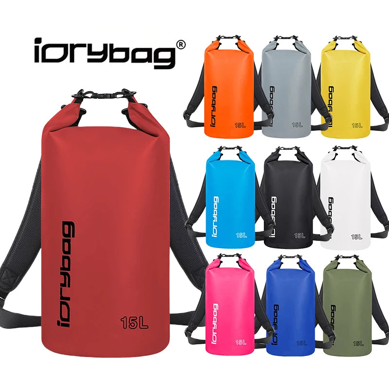 Idrybag Dry Bag Waterproof Bag for Women Men 2/5/10/15/20L Swimming Rafting Kayaking River Trekking Waterproof Dry Bag Backpack