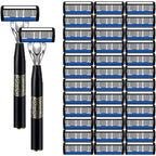 High-end men's razor with anti-slip handle, sharp and smooth stainless steel blade, painless shaving, perfect gift for festivals