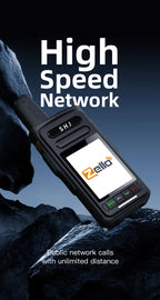 Zello POC Radio 2.4" Android 8.1 Smart Walkie Talkie, 4G SIM/WiFi, 100-Mile Long Range, Bluetooth Handheld Radio