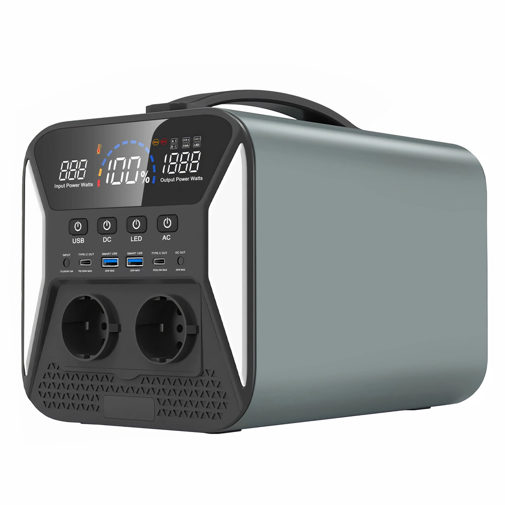 2600W 1800W 500W Portable Power Station 1024wh 345wh Lifepo4 Battery Powerful Power Bank Solar Generator Emergency Power Supply