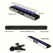 Powerful LED Solar Outdoor Led Courtyard Wall Lamp Rechargeable Human Body Induction Garden Terrace Garage Door Street Lighting