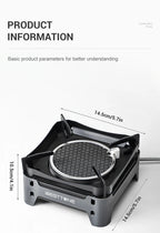 WESTTUNE Outdoor Infrared Combustion Stove Portable Cooking Burner 3600W Gas Stove with Electronic Ignition for Camping Picnic