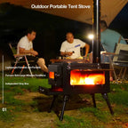 Camping Wood Stove Outdoor Wood Burner Home Use Wood Firing Stoves Portable Wood Burning Stove Winter Camping Accessories