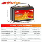 6Ah 10Ah 12Ah 20Ah 30Ah 12V 100Ah LiFePO4 Battery Pack BMS 200Ah 300Ah Lithium Iron Phosphate Rechargeable Battery