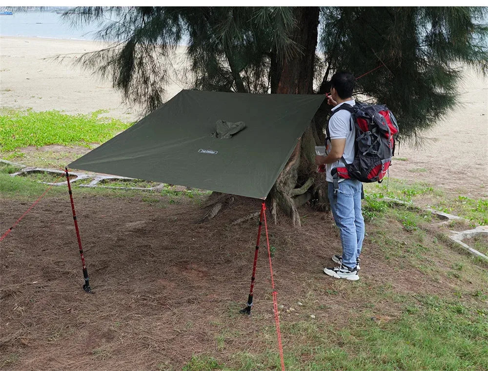 Airy Mesh Tent 1 Person Ultralight Tent Quick Setup Backpacking Shelter Breathable Mosquito Proof for Camping and Trekking