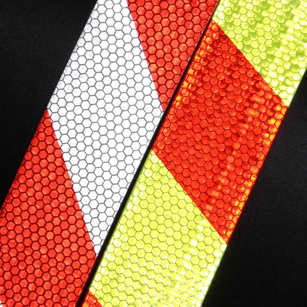 1 Roll Shining Reflective Safety Warning Tape Self Adhesive Twill Printing Reflective Tape for Car