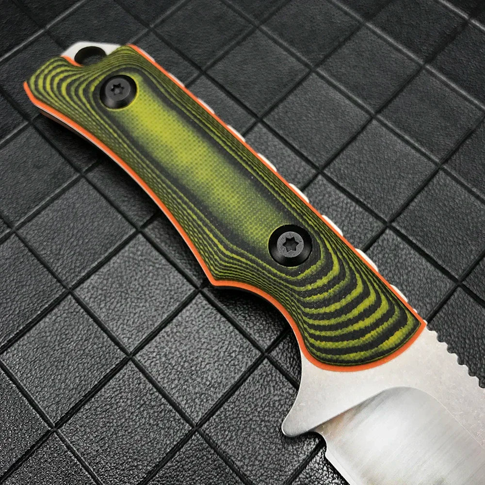 Fixed Blade Hunter Knife with Kydex Sheath G10 Handle Survival Camping Small Multitools Knife