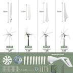 1000w Wind Turbine Generator 12V 24V 48V DC 220v AC Home System Free Green Alternative Energy Solar Panels Home Energy Solutions