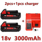 For Milwaukee 18V/ 3Ah 5Ah 6Ah 18650 Lithium Replacement Battery For Milwaukee 48-11-1860 48-11-1850 48-11-1840 Tool Battery