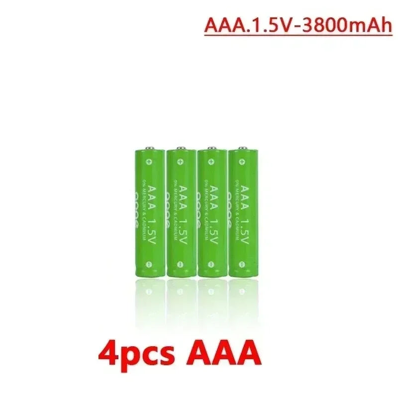 1.5V Rechargeable AA AAA 4.8-3.8Ah Battery For Torch Toys Clock MP3 Player Replace Ni-Mh Battery Delivery within 15-25 days