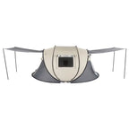 Camping Tent Boat Speed Open 3-4 People Coffee Fiber Pole Polyester Fabric 110.24*39.37*47.24 inch Family/Friends Party Camping