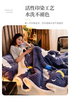Soft Fluffy Warm Winter Blanket Thicken Lamb's Wool Autumn Warmth Blankets for Bed Milk Velvet Comfortable Sofa Blanket Throw