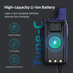 Android 8.0 Long Range Communication Radio Zello Walkie Talkie 4G Bluetooth 5000Km Wifi Wireless Devices Portable Two-Way Radio