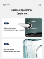 1.5L Portable Hydrogen Water Bottle Hydrogen-Rich Water Container Gym Sports Fitness Hydrogen-Rich Sports Bottle Water Kettle