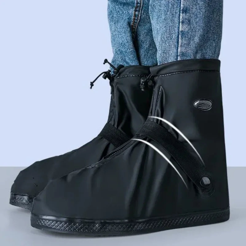 S-XXL Waterproof Rain Shoes Cover Reusable Water Boots Anti-Slip Cycling Hiking Overshoes Rain Snow Wet Sand Shoes Protectors