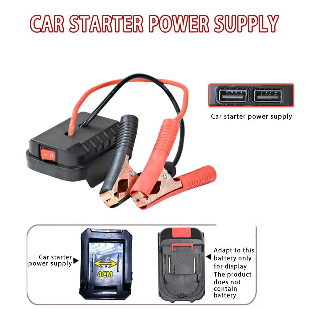 Car Battery Jump Starter Jump Starter Battery Lithium Jumper Box Battery Pack Quick Charging Automotive Booster with Double USB